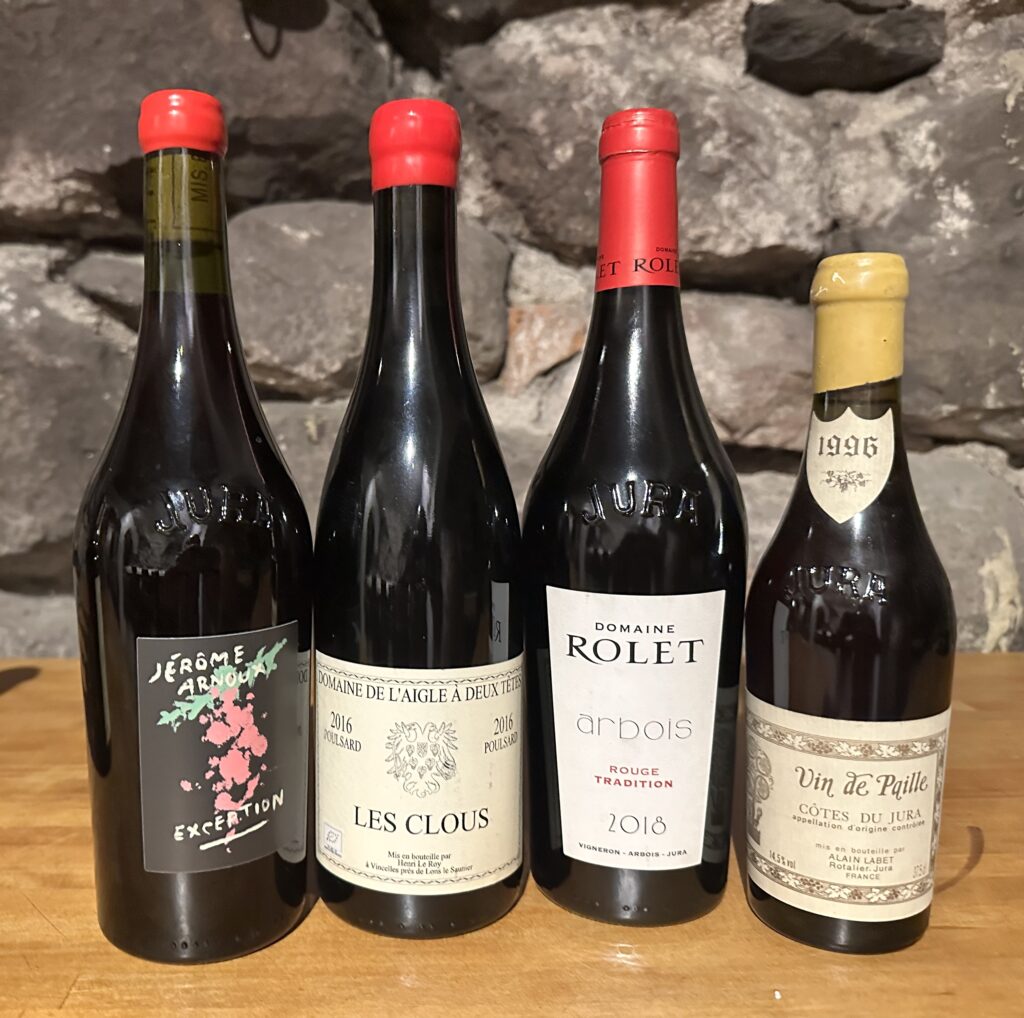 Jura: röda och sött vin